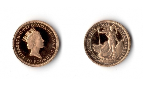 Inghilterra, Elisabetta II, 10 Pounds 1988 FS