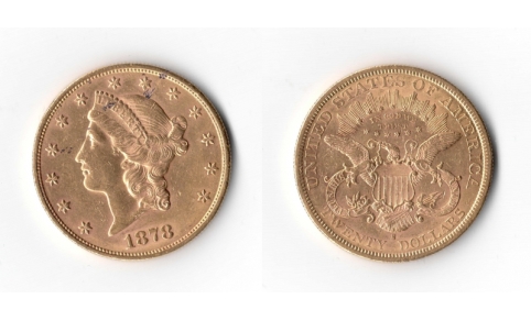 Stati Uniti, 20 Dollari 1878 San Francisco (Liberty)  SPL+