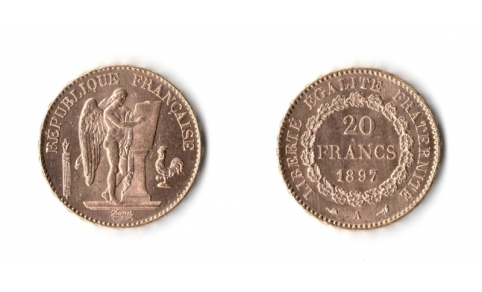 Francia, 20 Franchi 1897 A FDC