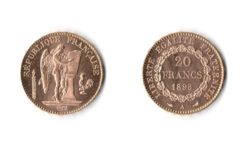 Francia, 20 Franchi 1898 A FDC