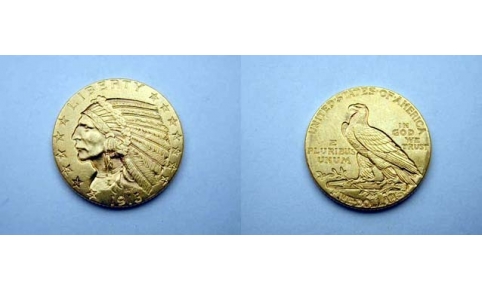 Stati Uniti, 5 Dollari 1913 Indiano  SPL+