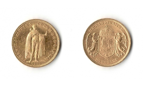 Ungheria, 20 korona 1915 qFDC