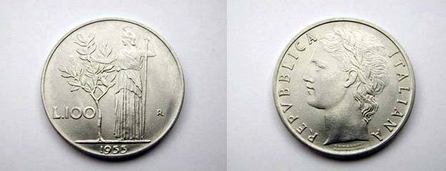 100 Lire 1955 FDC