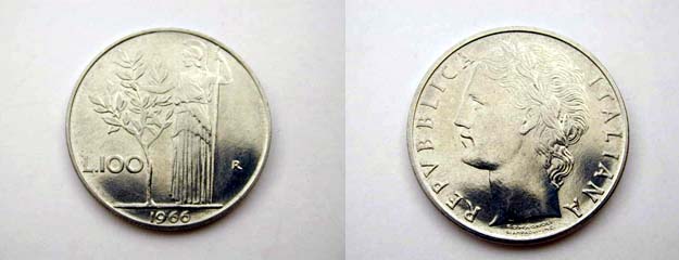 100 Lire 1966 FDC