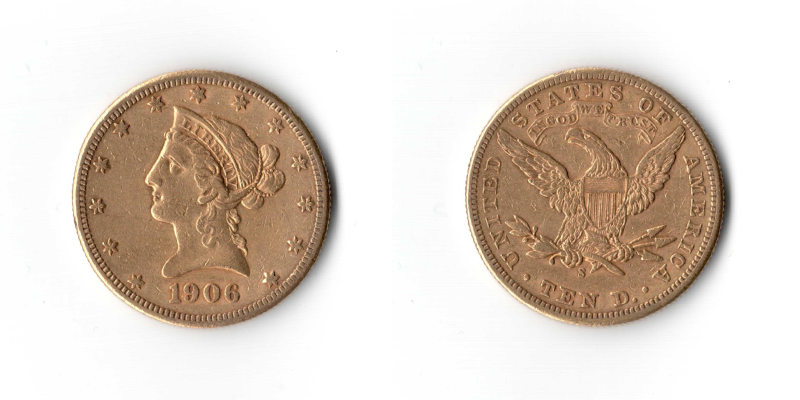 Stati Uniti, 10 Dollari 1906 San Francisco (Liberty) BB+
