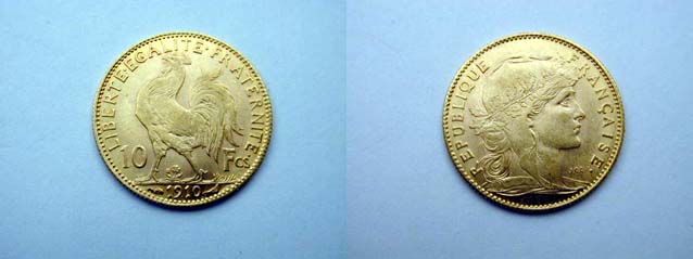 Francia, 10 Franchi 1910 qFDC