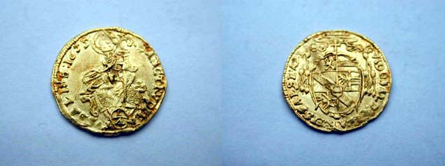 Austria, Salisburgo, Guidobald von Thun, 1/4 Ducato 1655 SPL+