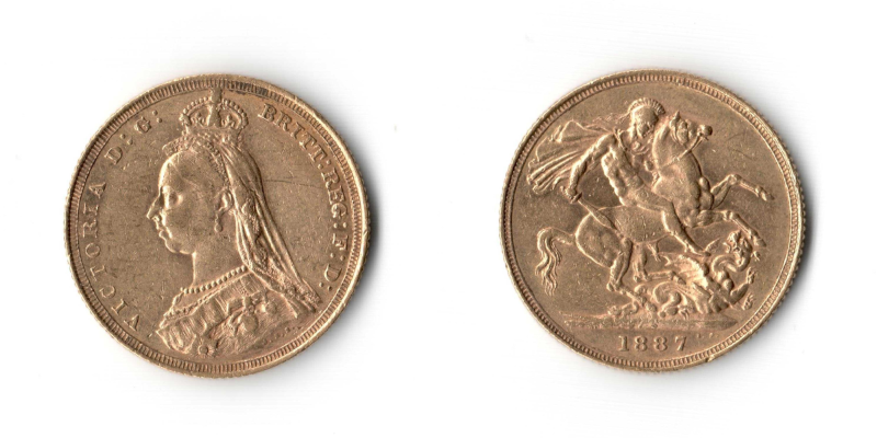 Australia, Vittoria, 1 Sterlina  1887 S Giubileo SPL