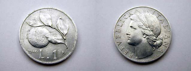 1 Lira 1946 qFDC