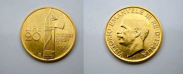 Vittorio Eman. III, 20 Lire 1923 Raro qFDC