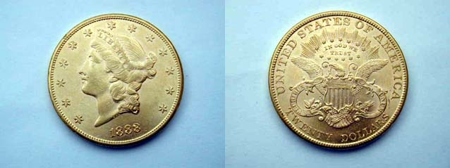 Stati Uniti, 20 Dollari 1888 (Liberty)  qFDC