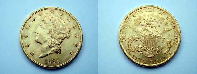 Stati Uniti, 20 Dollari 1899 Liberty qFDC
