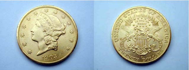Stati Uniti, 20 Dollari 1903 San Francisco SPL