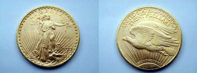 Stati Uniti, 20 Dollari 1923 (St. Gaudens) qFDC