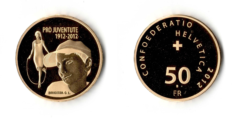 Svizzera, 50 Franchi 2012 Pro Juventute  Raro FDC