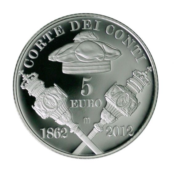 2012 5 Euro 150 Corte dei Conti FS
