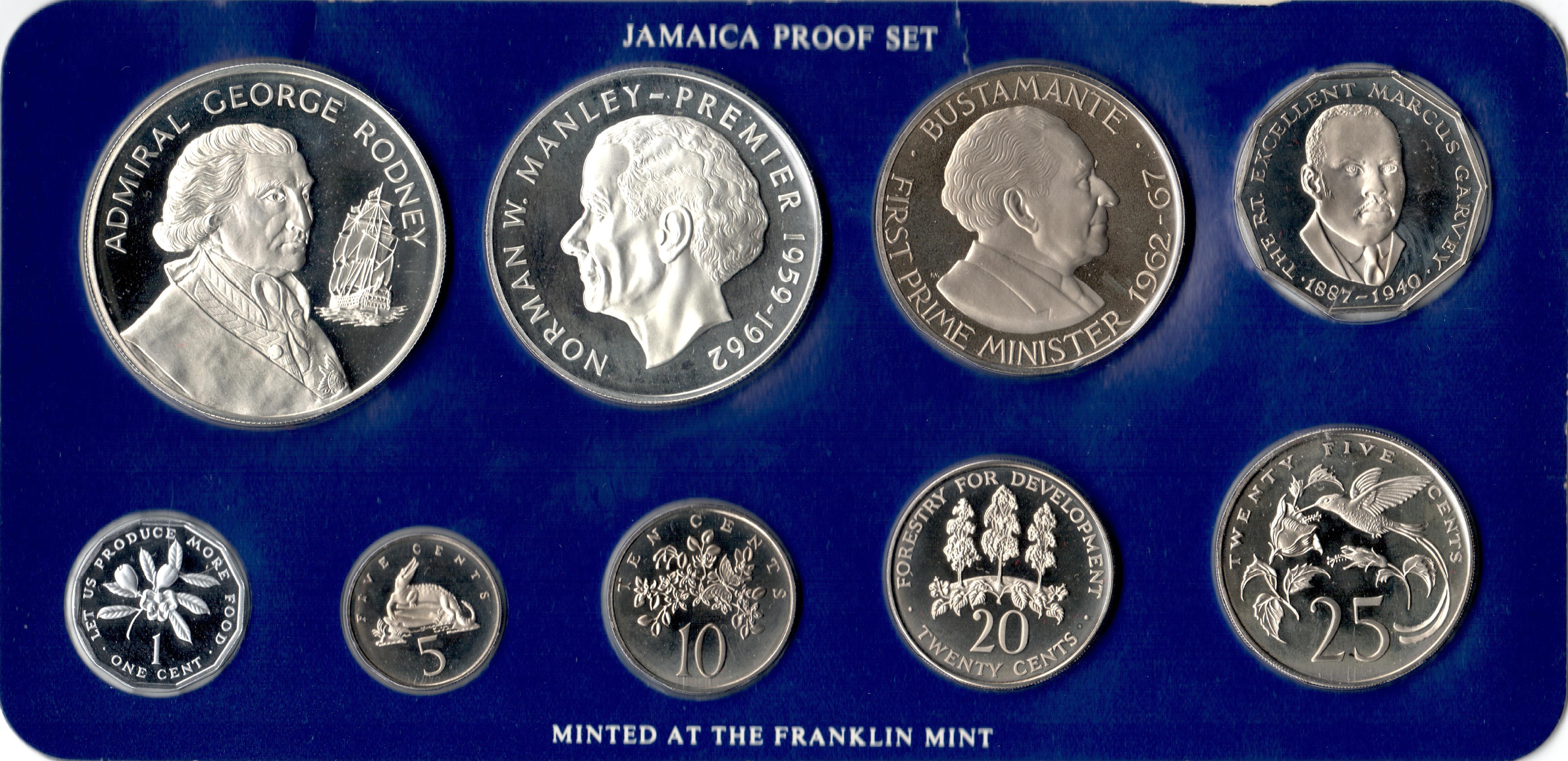Jamaica, proof Set, 1977