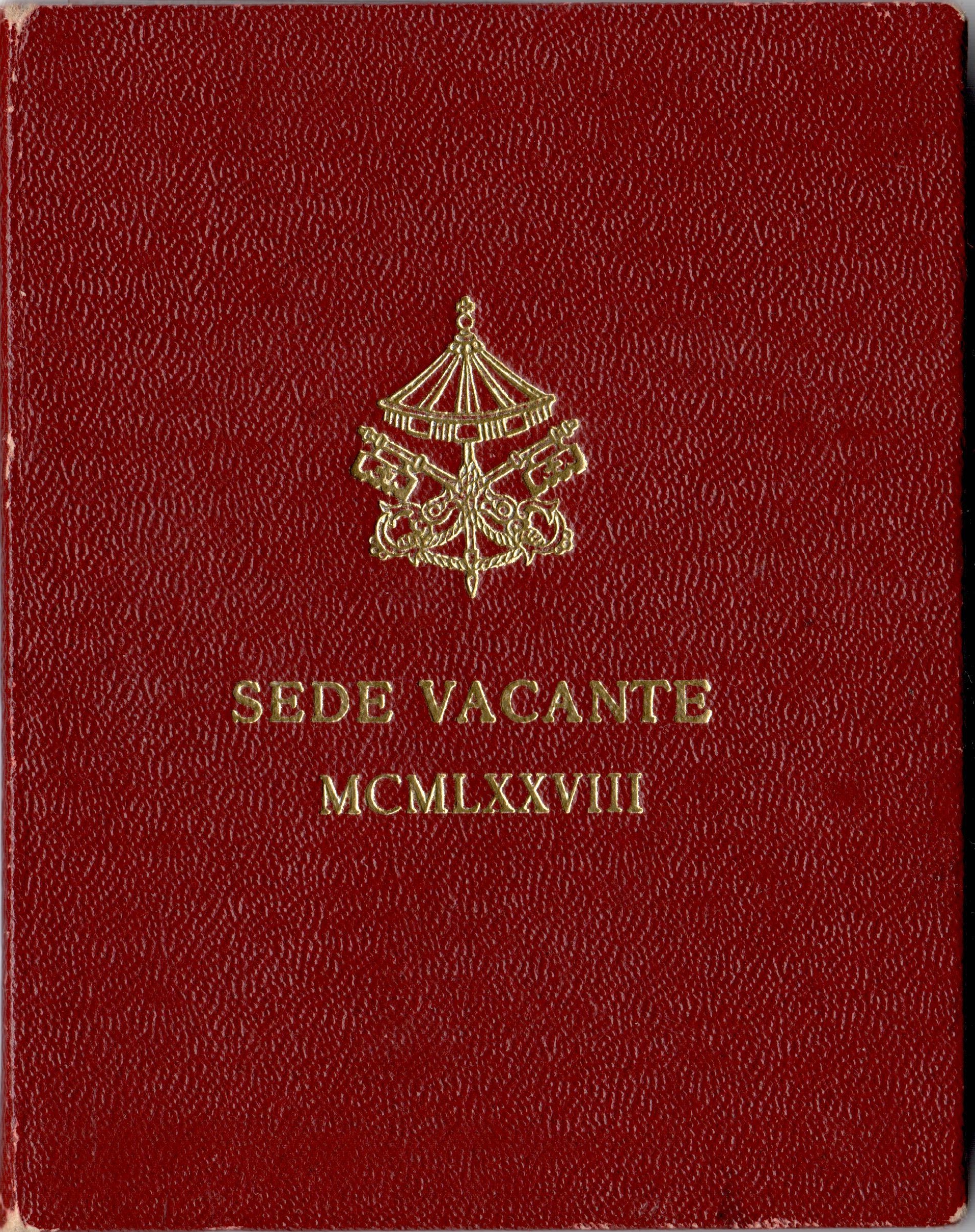 Vatican City, Vacant Seat MCMLXXVIII, 1978
