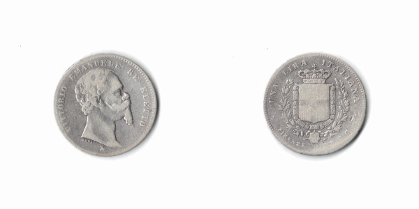 Vittorio Emanuele Re Eletto, 1 Lira 1960, Firenze. MB